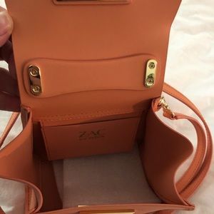 Zac Posen Earth Iconic Top handle mini in Coral